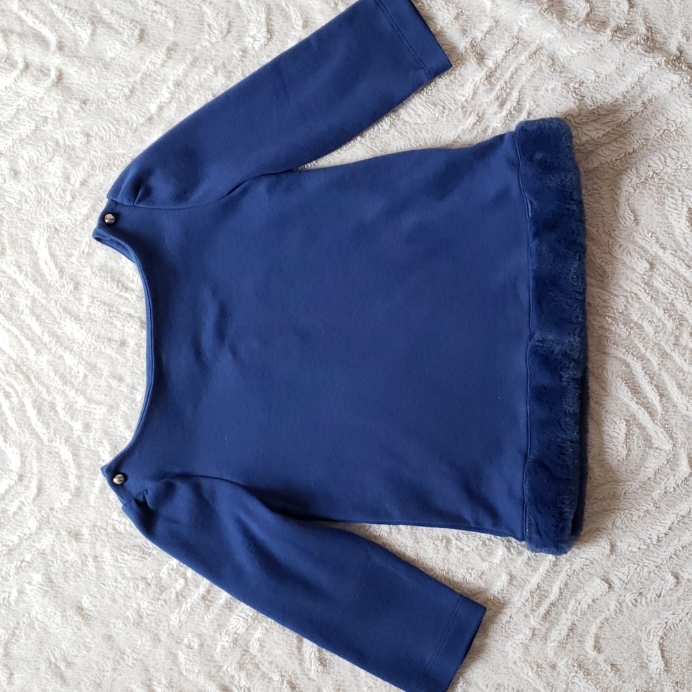 Janie and Jack Fur Blouse